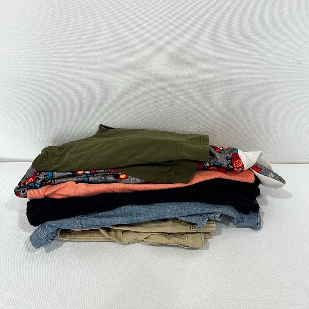 Lot Bundle Of 6 Pcs. Kids Clothes Size 5 Toddler Tops Bottom Pajama Multicolor